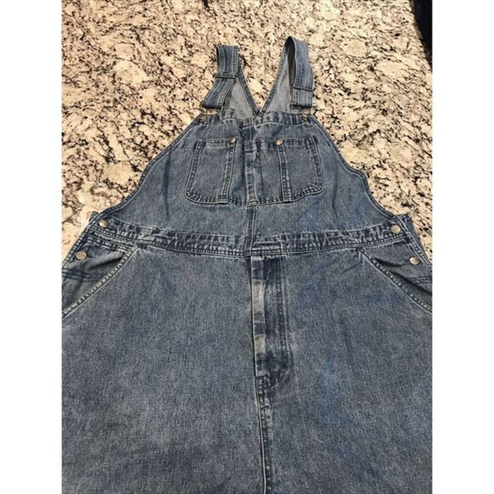Craftsman Blue Denim Overalls Painter Cargo ‎ 42 x 30"